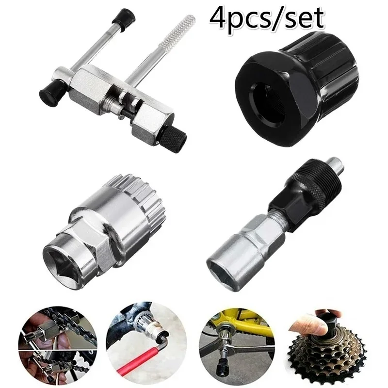 Multifunctional Bicycle Crank Puller Detachable Chainset Remover Tool Bottom Bracket Disassembly Bike Repair Maintenance Tool