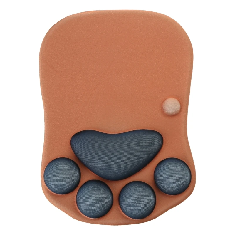 고양이 발 마우스 패드 손목 받침대 지원 메모리 폼용 3D 마우스 패드 애니메이션 실리콘