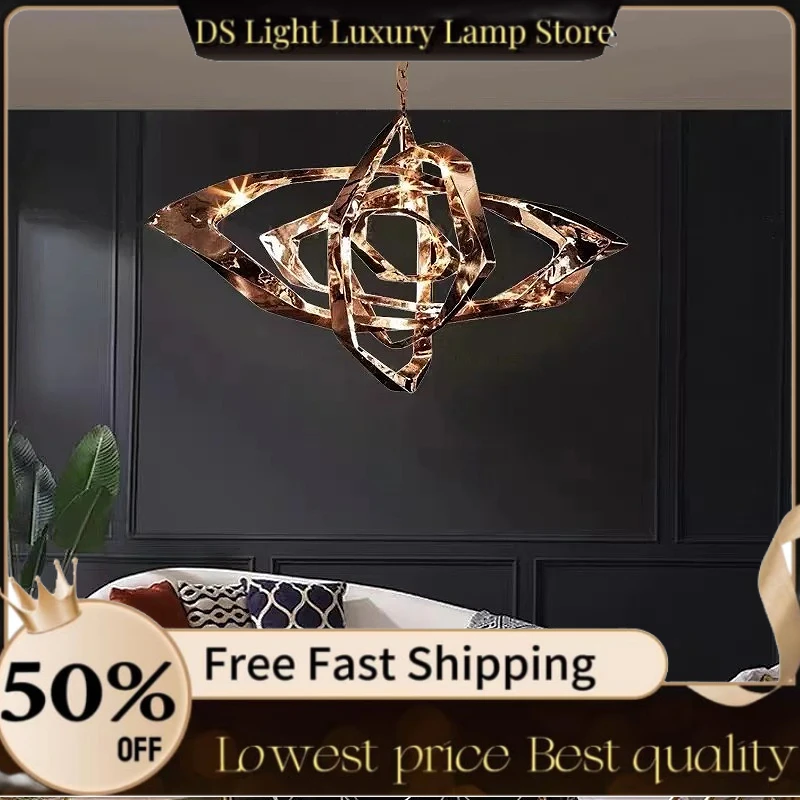 

American Art Pendant Lamp Light For Dining Room Living Room Bar Kitchen Restaurant Creative Hanging Chain Lamps Chandelier