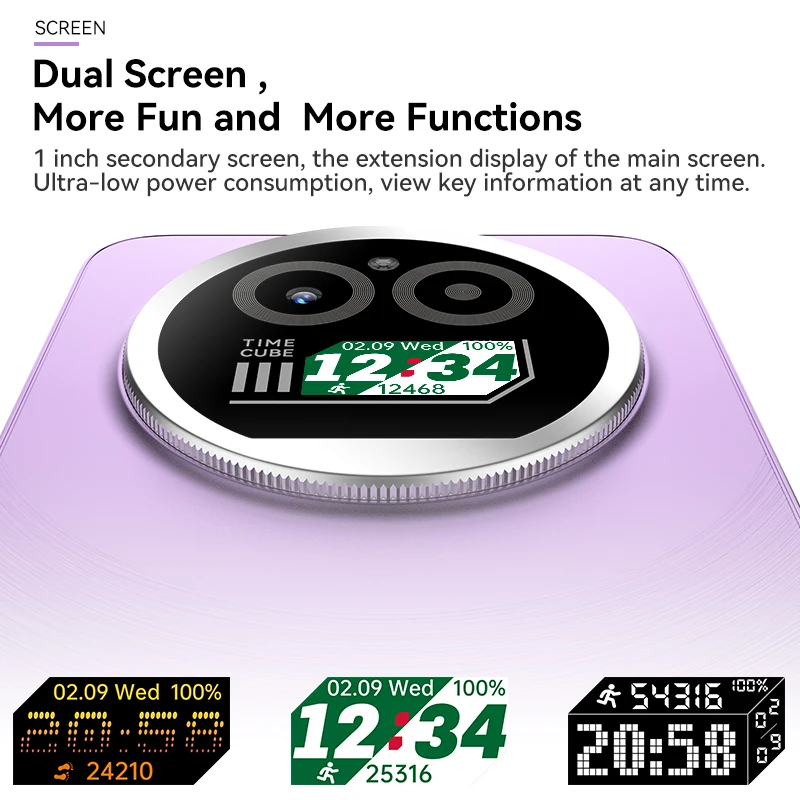 هاتف ذكي IIIF150 Action A5 Pro 8GB+256GB 5G بتصميم مزدوج شاشة 6.8 بوصة HD+HAA هاتف محمول بقدرة 5100 مللي أمبير في الساعة يعمل بنظام أندرويد 15