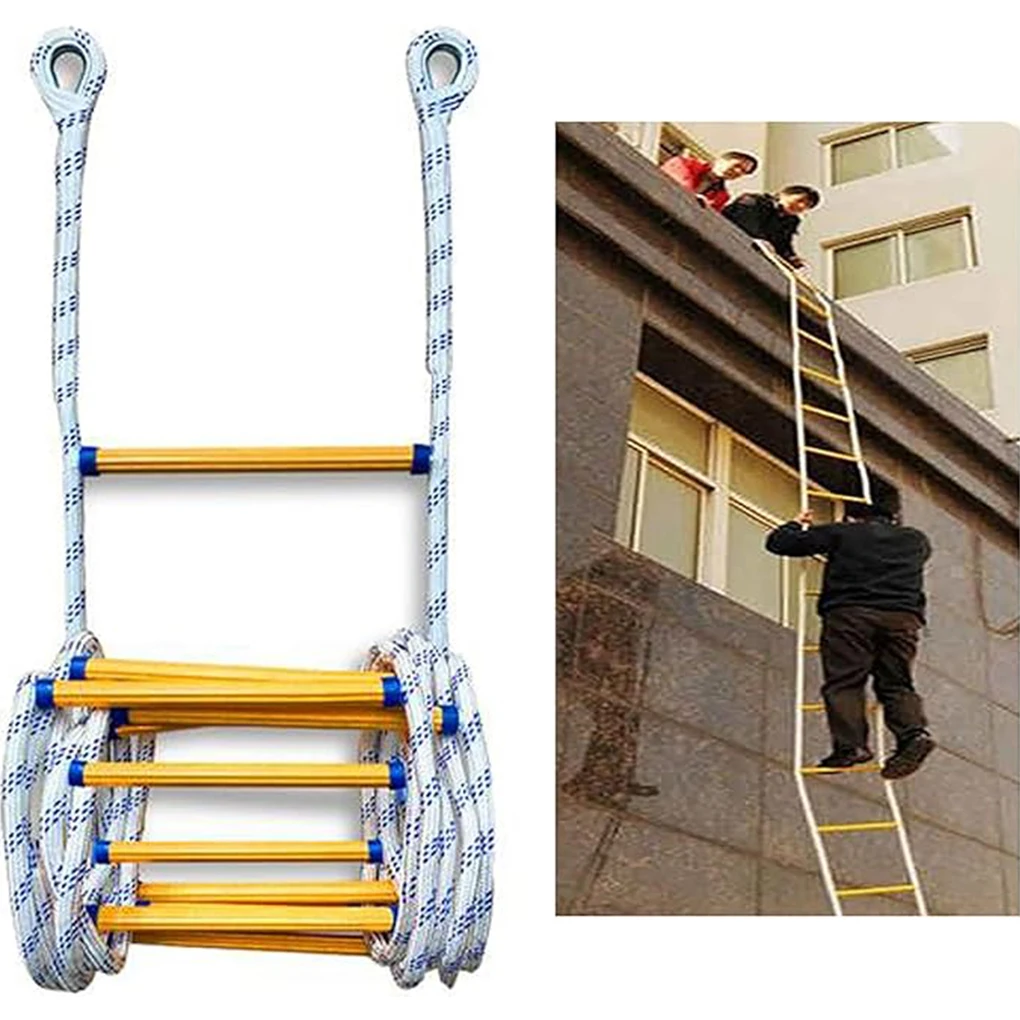 Lightweight And Portable Rope Ladder For Escape Outdoor Activity Strong Structure Fire Escape Ladder