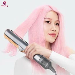 Secador y Plancha de Pelo 2 en 1, Plancha de Pelo de Calentamiento Rápido con Iones Negativos, Herramienta de Peinado de Larga Duración, Plancha de Pelo Profesional