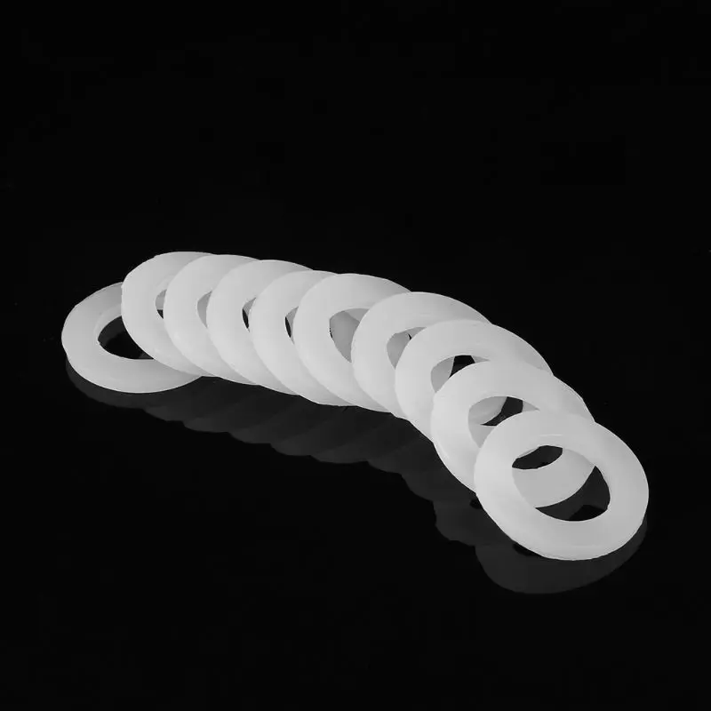 F92C 10pcs Bellows Pipe Seal Rings Hose Washers Water Silicone Gasket 3/4" 1"