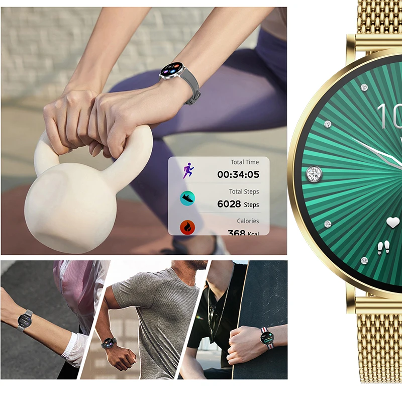 6.8mm Ultra Thin Amoled Smartwatch Montre Connecte Intelligente Wearable Devices Waterproof 2025 Smart Watch for Women