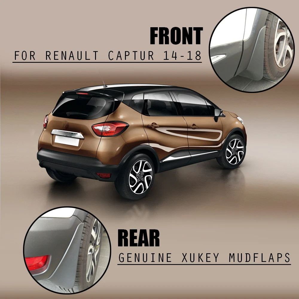 Set Molded Mud Flaps For Renault Captur Samsung QM3 2013-2019 Mudflaps Splash Guards Mud Flap Mudguards Fender Front Rear