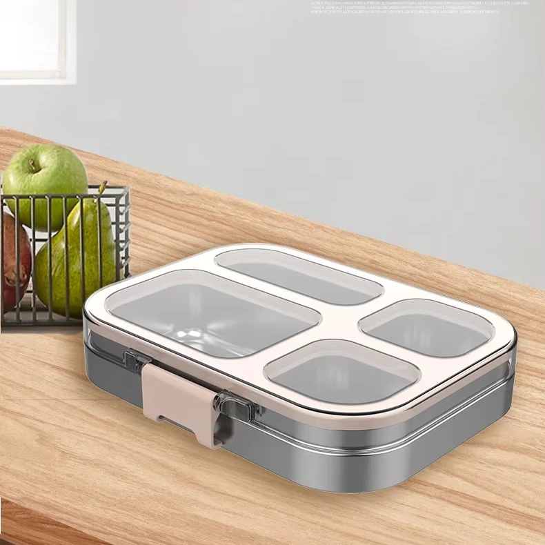 2025 Insulated Bento Lunch Box 304 Stainless Steel Tiffin Box for Adults BPA-Free Heatable Food Container Adults Metal Lunch Box