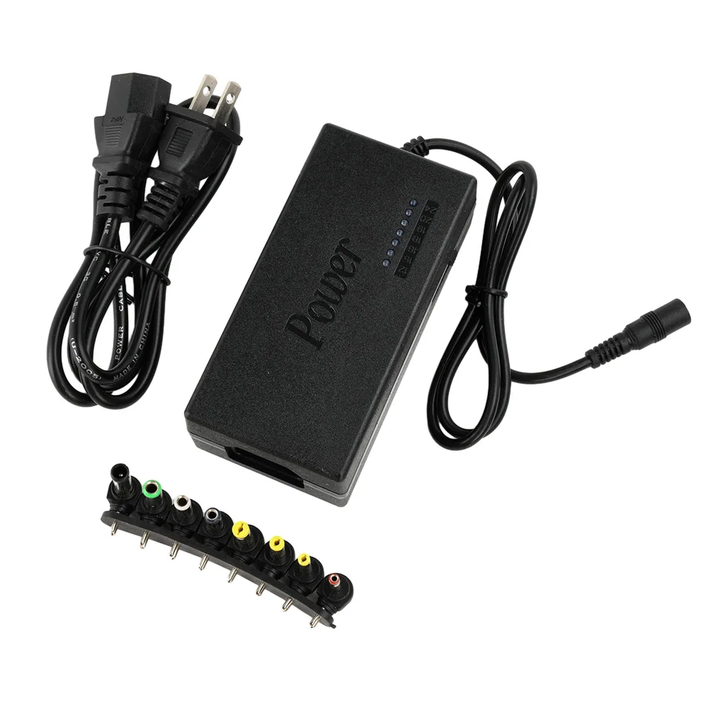 96W Multifunctional Laptop Power Adapter AC 100-240V to DC 12-24V Universal Interface Adjustable Power Adapter Charger