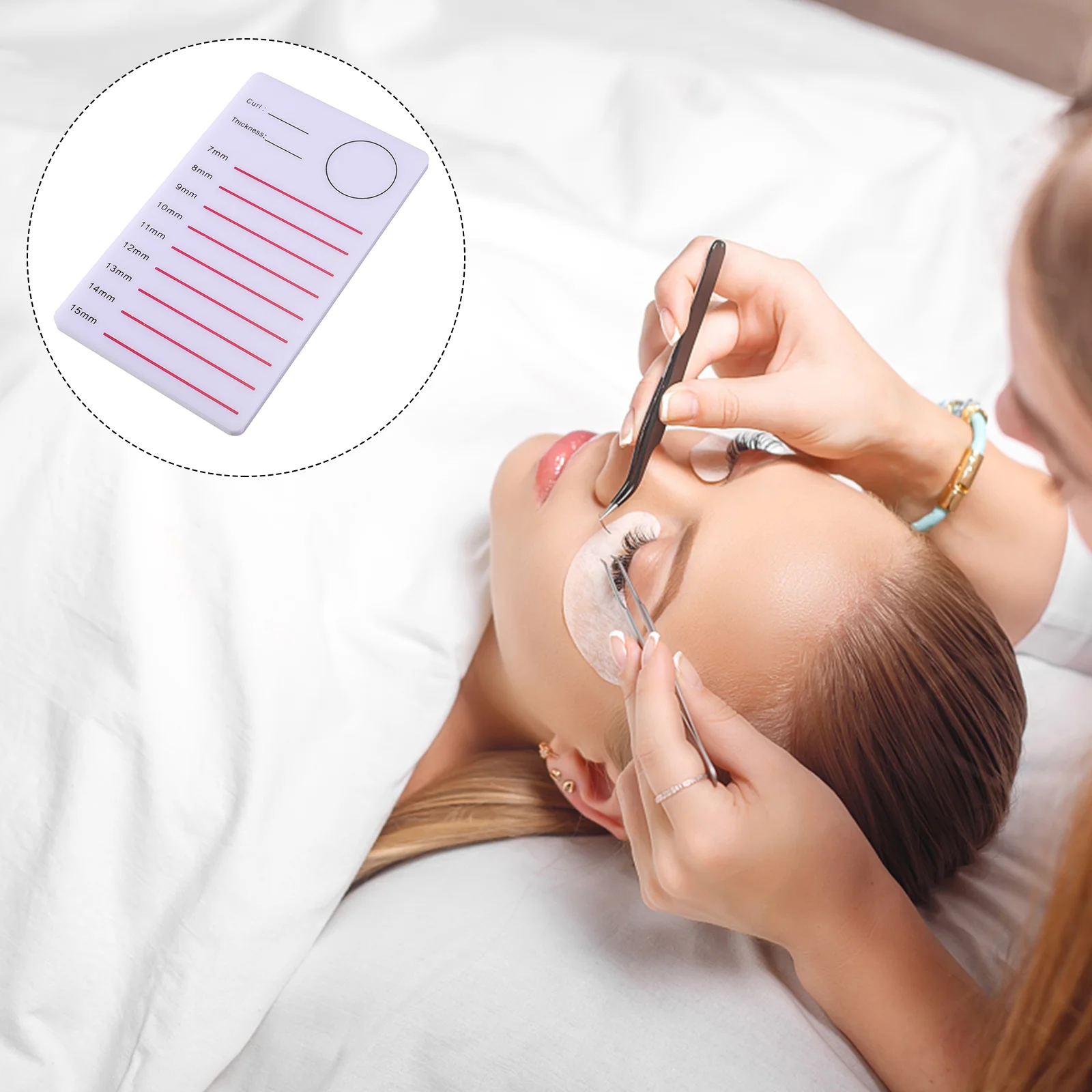 

Brush False Eyelash Display Board Fake Eyelashes Grafting Pallet Remover Extension