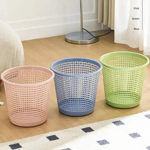 Fashion Plastics Trash Can Household Keep Hands Clean Withdrawing Trash Can Toilet Waste Bin for Home&Kitchen