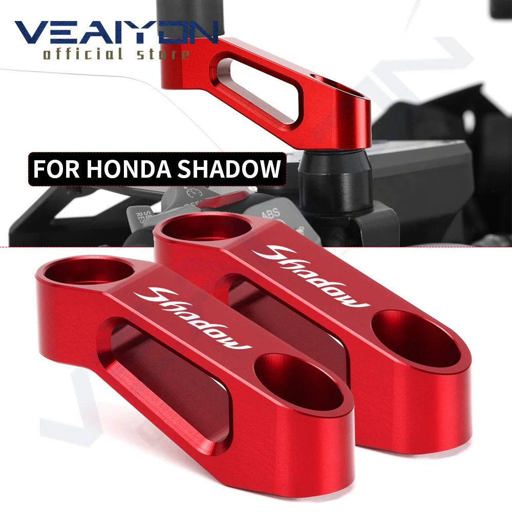 

For HONDA SHADOW Shadow 750 1000 All Year Motorcycle accessories CNC Aluminum Rearview Mirrors Extension Riser Extend Adapter