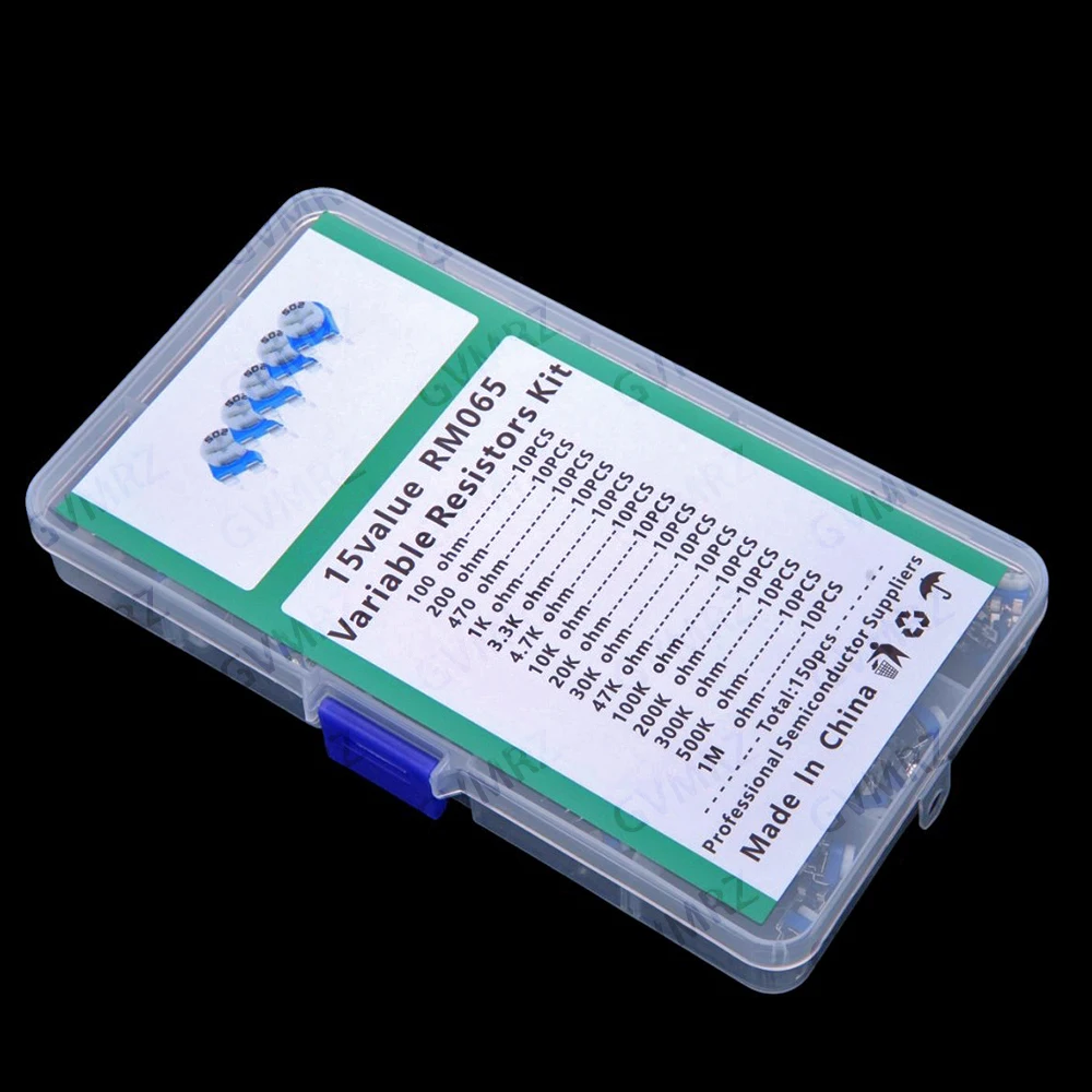 15Values 100R 200R 470R 100R-1M 150PCS RM065 Variable Resistor KIT 1K 3.3K 4.7K 10K 20K 30K 47K 100K 200K 300K 500K 1M