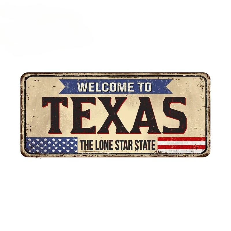 Welcome To Texas Car Stickers Creative Decal Waterproof Sunscreen Refrigerator Graphics Car Lable Motorcycle sticker