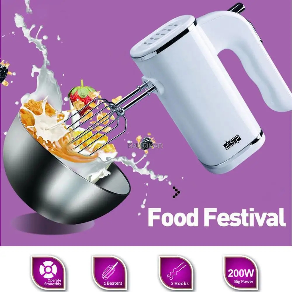 

Multifunctional 5 Speed Mini Mixer Electric Food Blender Handheld Mixer Egg Beater Automatic Cream Food Cake Baking Dough Mixer