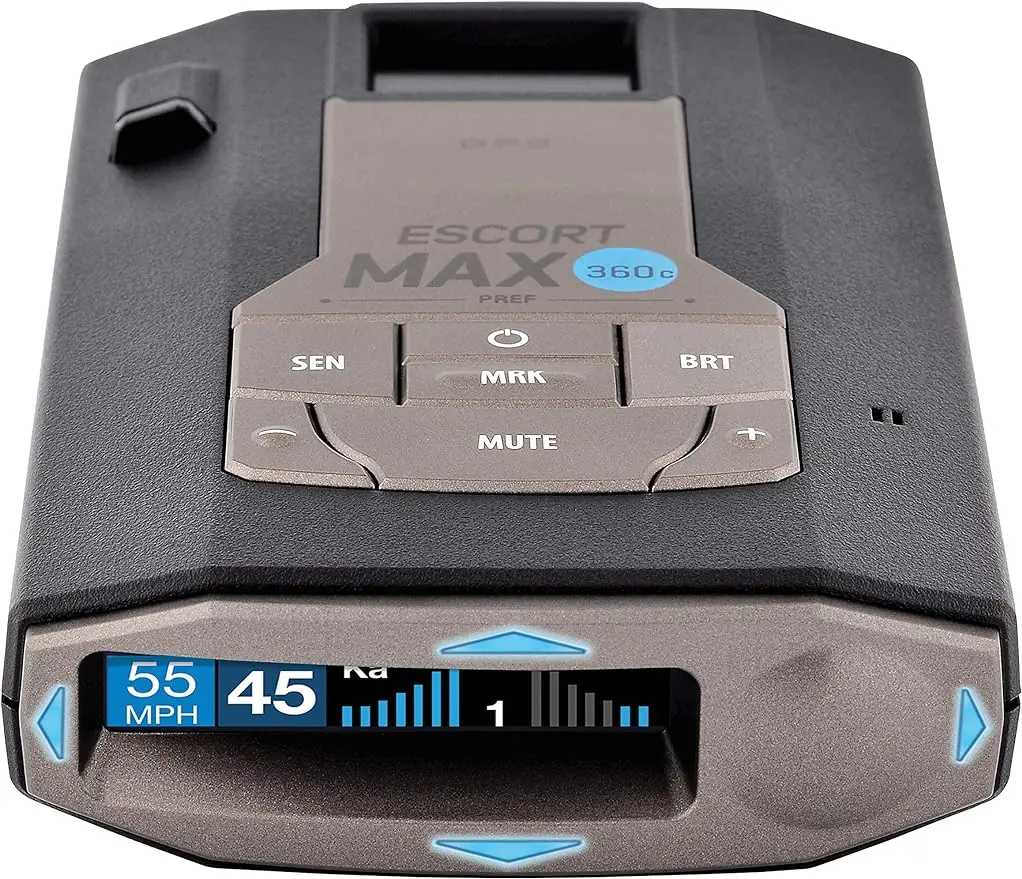 

Escort MAX360C Laser Radar Detector - WiFi and Bluetooth Enabled, 360° Protection, Extreme Long Range, Voice Alerts, OLED Displa