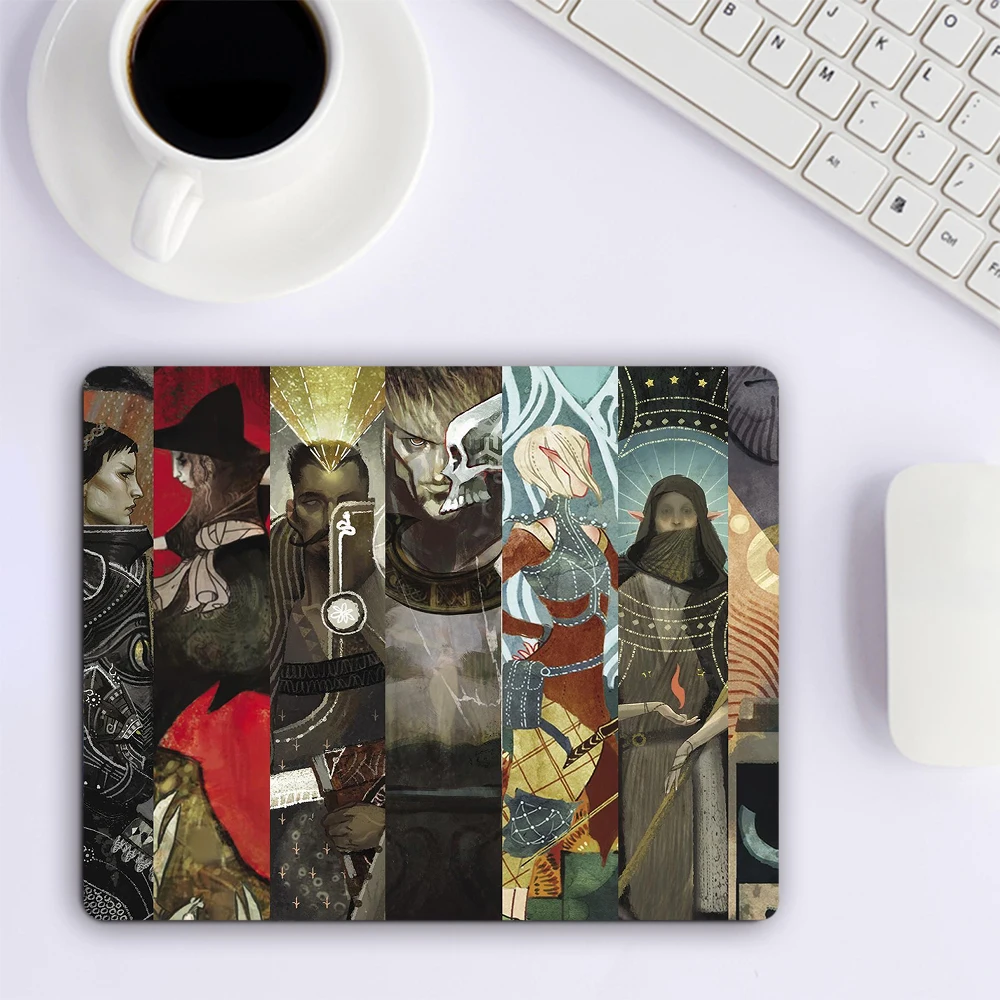 Petit tapis de souris Dragon Age, accessoires de jeu pour ordinateur, clavier, polymère, média, bureau, PC Gamer, ordinateur portable