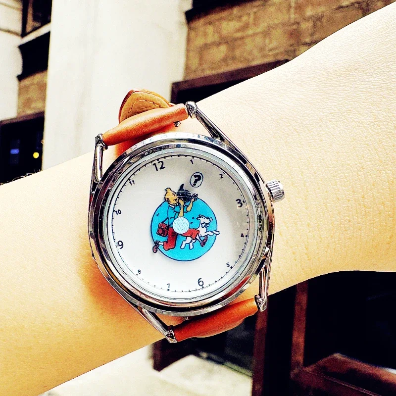 창의적인 애니메이션 스타일 커플 쿼츠 시계, 하이 퀄리티 심플 트렌드, 방수 자동 여성 시계, 생일 선물, 신제품
