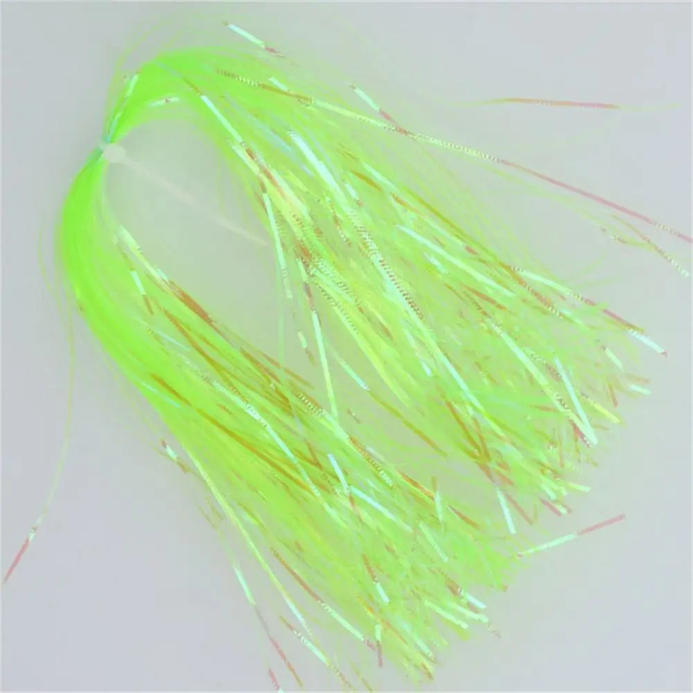 1Pack 1mm Width Corrugated Gliss Strands Saltwater Fishing Jig Hook Streamer Flies Tying Flash Tinsel Simulates Fish Scale - view 3