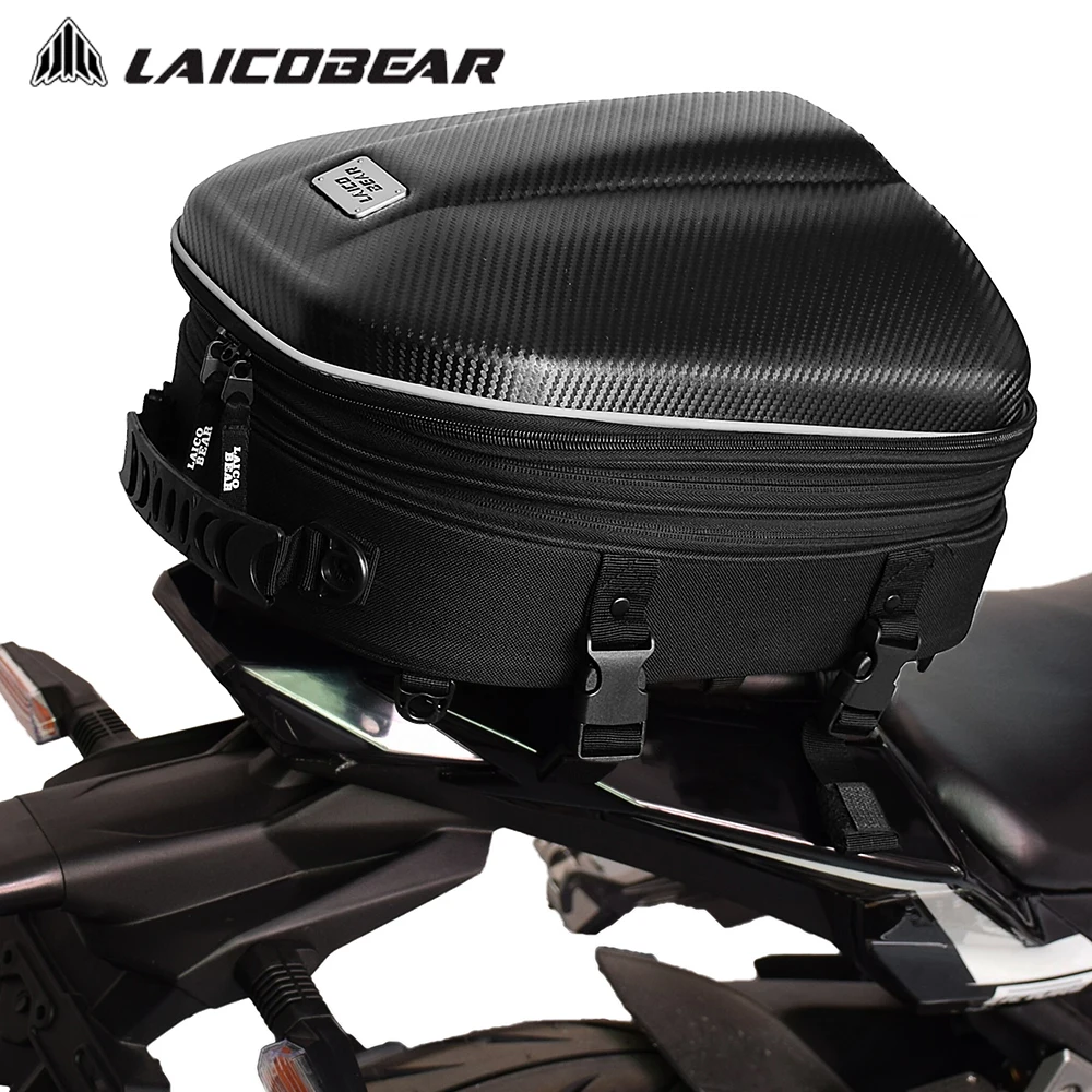 Multifunctional Motorcycle Tail Bag Waterproof Motorbike Rear Back Seat Bag Moto Helmet Travel Bag Rider Backpack