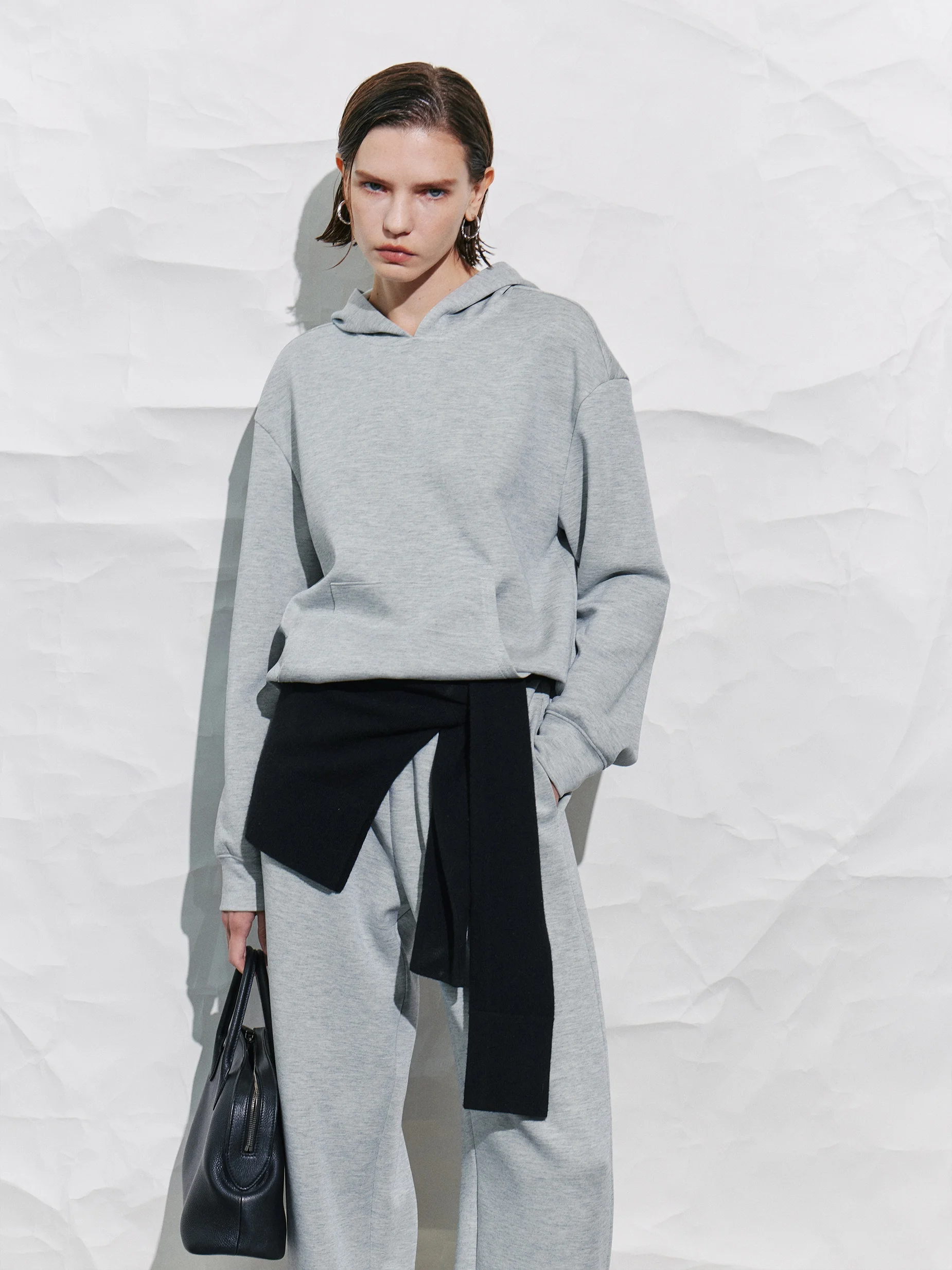 

Soulkiss Unconquered King Sli Versatile Australian Acetate Wool Hoodie Pants Set Loose Fit Ladies Faion Commute Wear