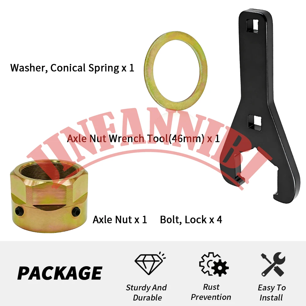 

Rear Axle Lock Nut & 46mm Wrench Tool for Yamaha YFZ450R 2009-24 #90179-38001-00