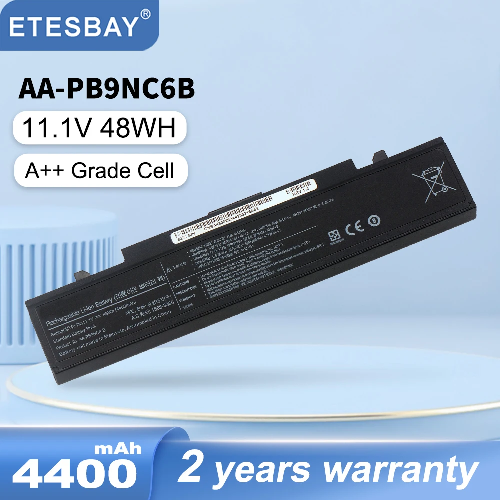 ETESBAY AA-PB9NC6B baterai Laptop untuk R530 R528 R428 R429 R430 R467 R468 R478 AA-PB9NC6W AA-PB9NS6B AA-PB9NS6W