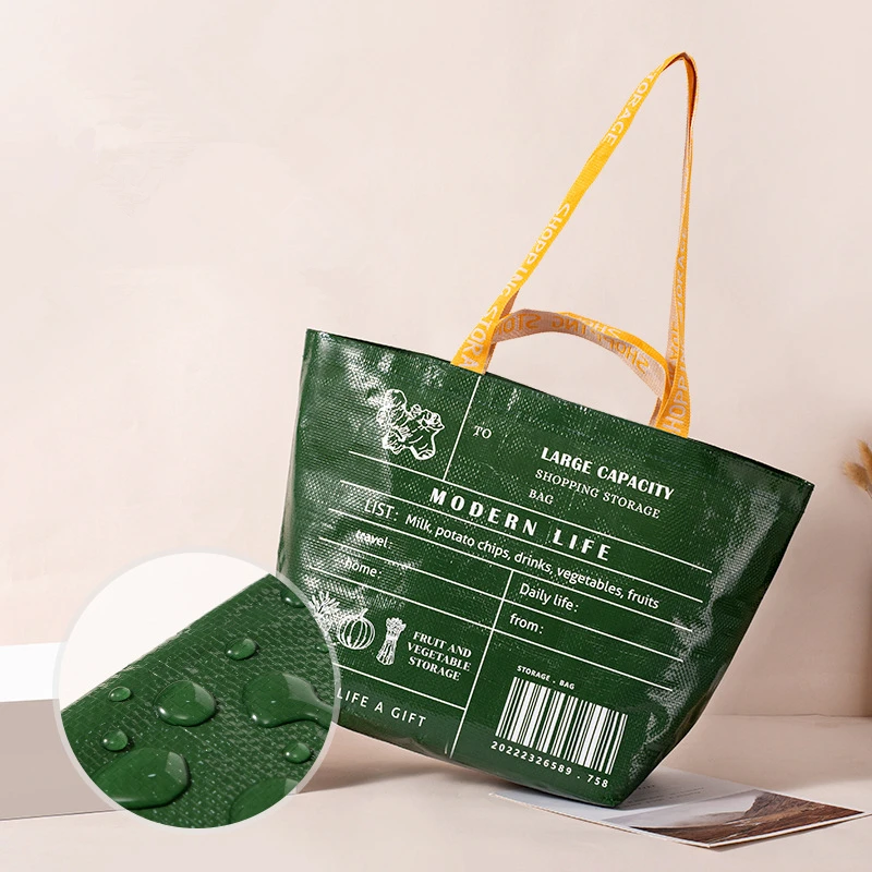 Foldable Eco-Friendly Shopping Bag Waterproof Women's Shopper Bags Grocery Storage Bags Handbags Tote Pouch