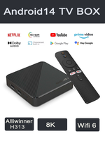 Quick TV Box Allwinner H313 8K Android14 Set Top Box Smart TV Box Media Player Fast Stable Transmission 8GB 128GB Large Memory
