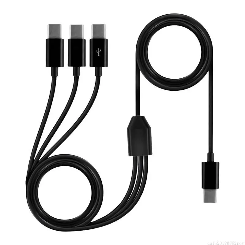 D5BB macho para macho adaptador fio USB tipo C divisor para vários dispositivos 1,5 m