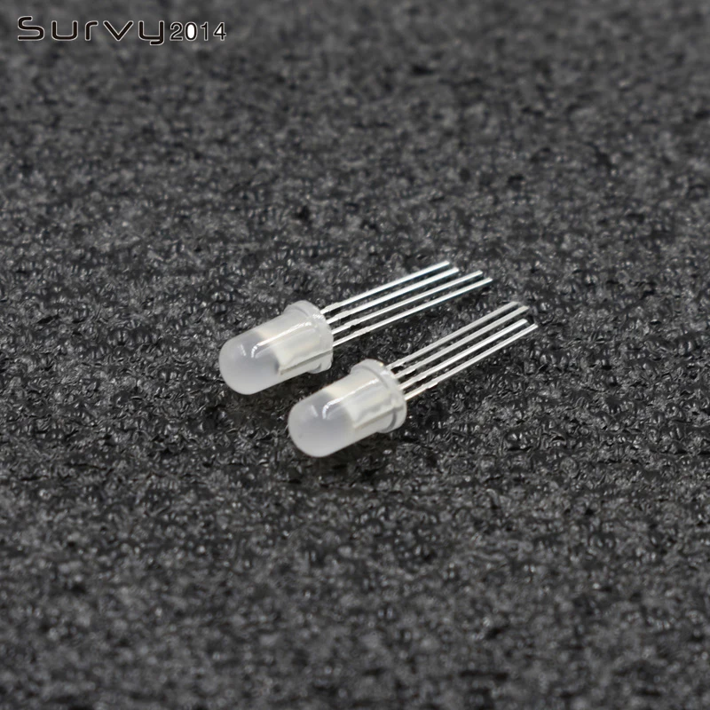 10/20/50PCS PL9823 F5/F8 LED licht 5mm 8mm Runde RGB Milch Weiß 4Pin Gemeinsame Anode/Kathode