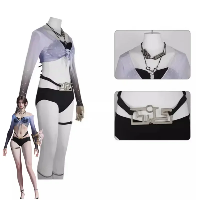 FC6Game ナラカ: ブレードポイント シェイオル・ウェイ コスプレ衣装 サマーパーティー・ハーフサマーブリーズ 水着 女性 セクシー ビキニ パーティー Su@FC8！