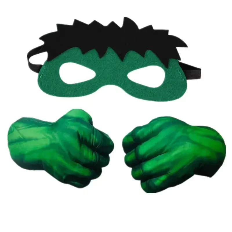 Halloween  Cartoon Foam Boxing Punch Gloves for Kids Spider Man Iron Man Hulk Costume Party Superhero Dress Up Fighter Props