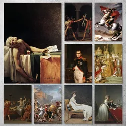 Jacques-Louis David Art Poster Gallery Prints Self Adhesive Home Decor Decoration Wall Decals Living Room Sticker