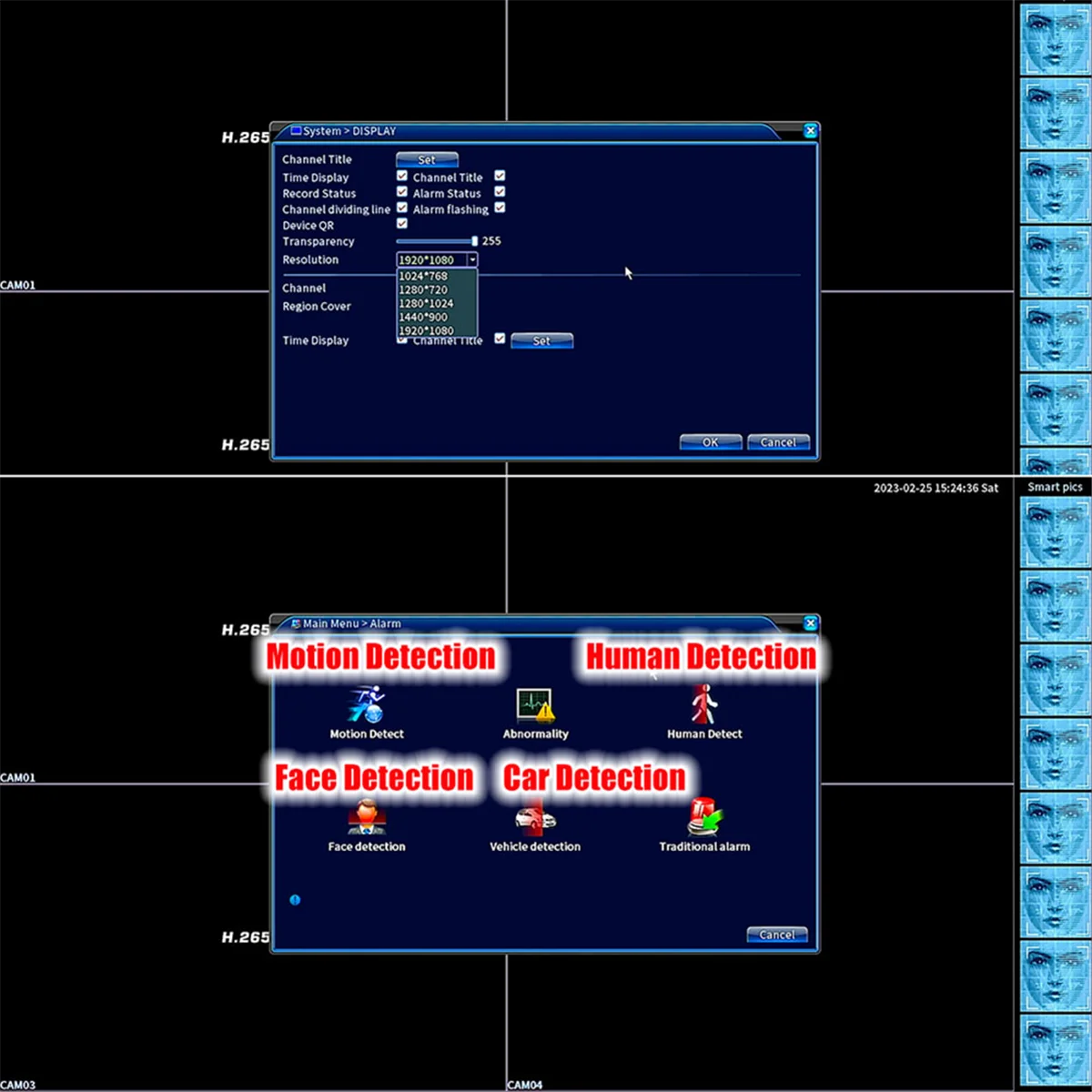 H.265X 4CH 1080P IP DVR Board XMEYE NVR 4 Kanalen 6 IN 1 AHD TVI CVI Hybride DVR Recorder Board voor CCTV Systeem