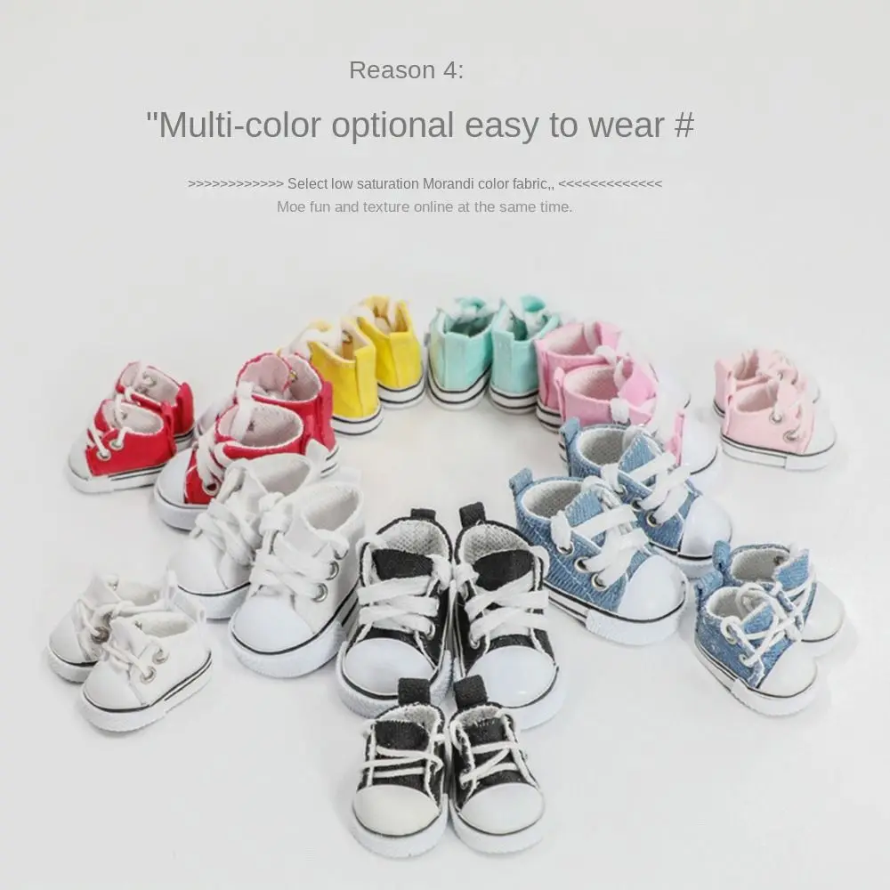 

4*3cm/3.8*2.5cm For 17cm Shoes Hand-made DIY Canvas Shoes Multiple Styles For Accessories Dressing Replacement Doll Toys