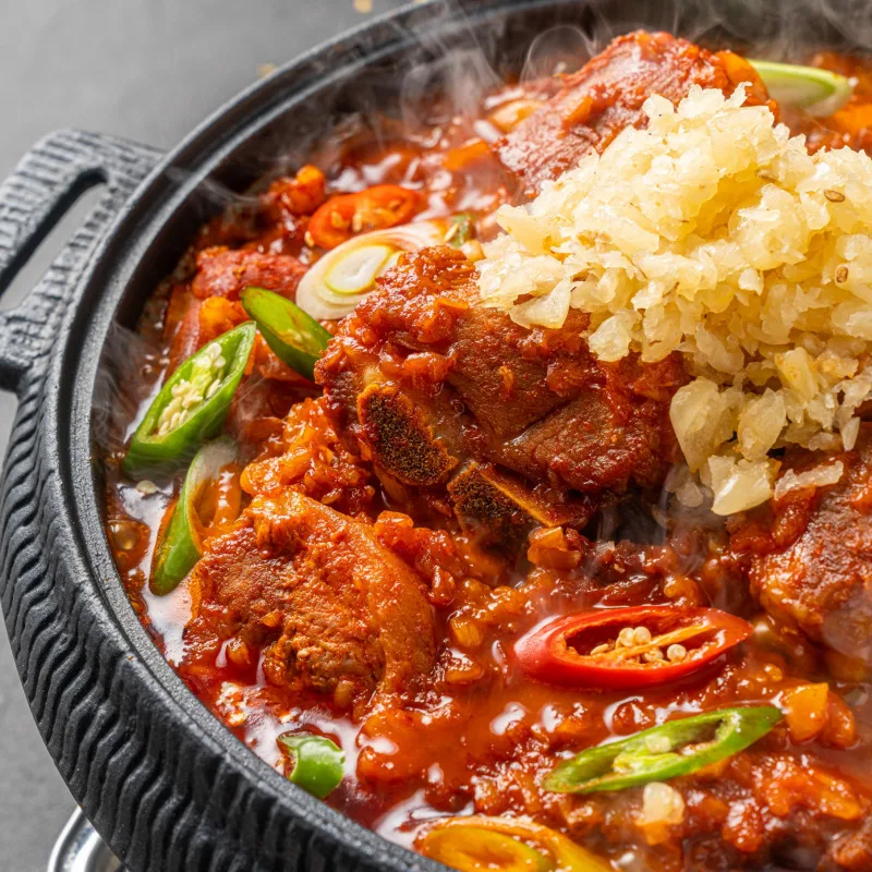 كريست ثوم وانغشولي كريست خنزير حار على البخار 800 جرام + 800 جرام إجمالي 1.6 كجم