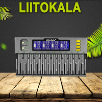 LiitoKala Lii-S12 S8 S6 Smart Battery Charger for AA AAA 16340 14500 18650 26650 21700 32700 Li-ion LiFePO4 Ni-MH/CD