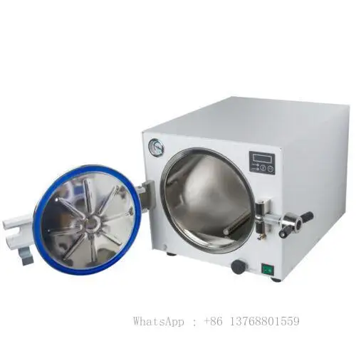 Efficient Reliable Steam Sterilizer Autoclave - 900w/110v  Ideal for Lab & Medical Use Perfect for Dental Clinics