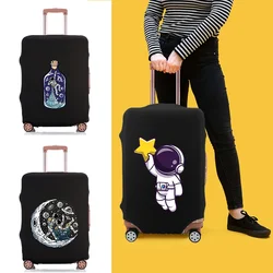 Cubierta protectora de equipaje para maleta con patrón de serie espacial de pintura de moda, bolsas elásticas antipolvo, accesorios de viaje, 18-28 pulgadas