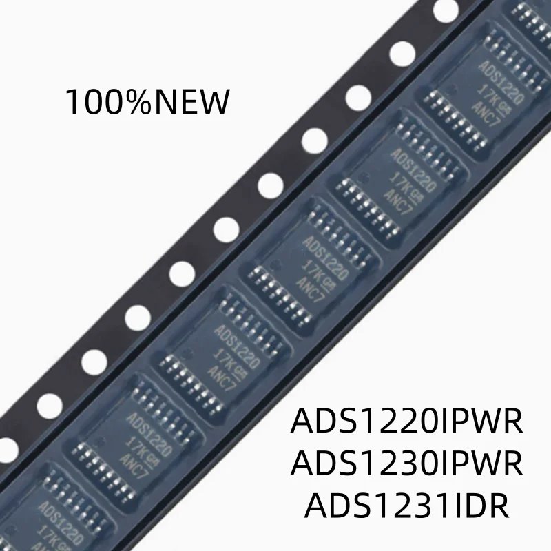 (5Pcs) 100% New Ads1220Ipwr Ads1220 Ads1230Ipwr Ads1230 Ads1231Idr Ads1231 Tssop-16/Sop-16 Analog Converter Chip Ic