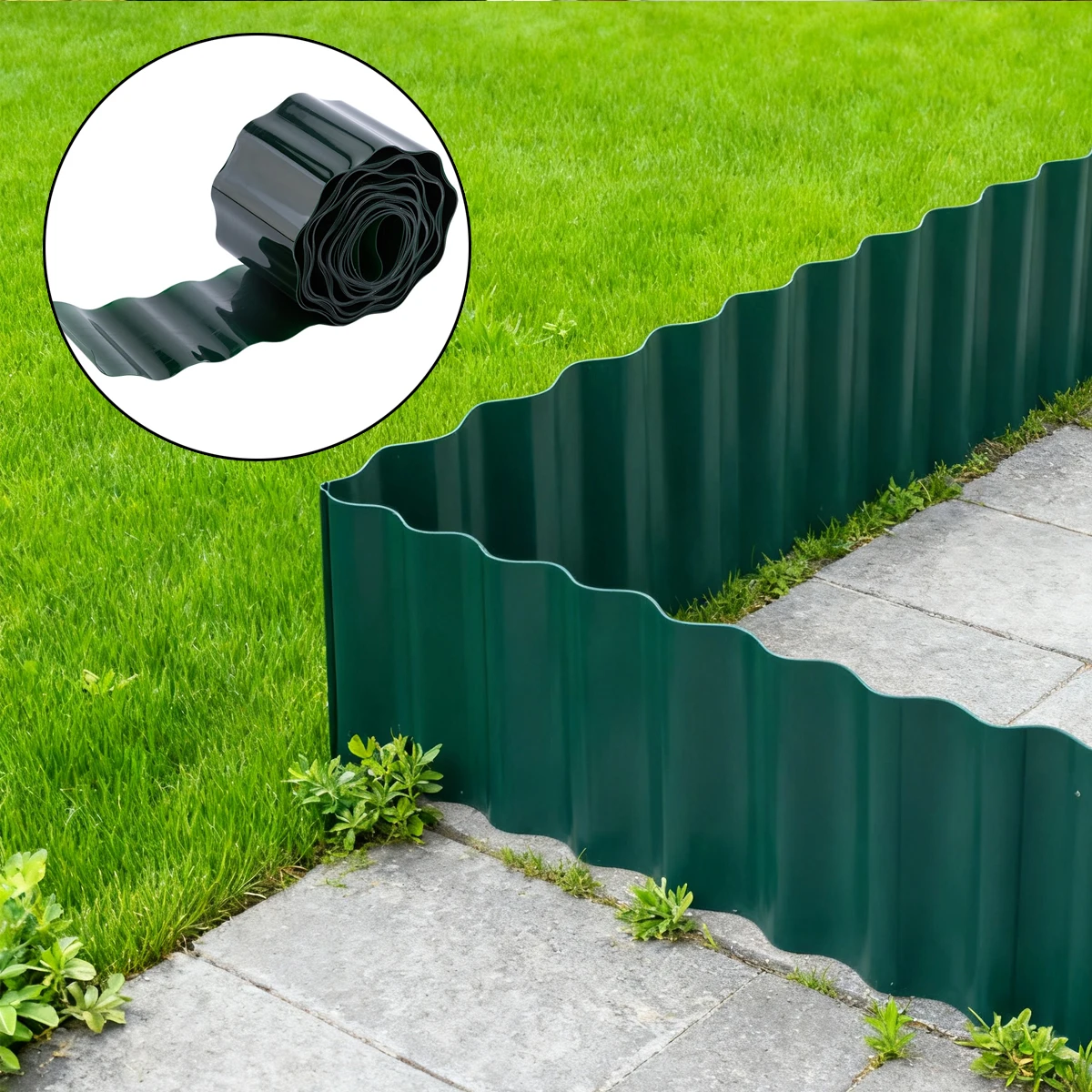 Cerca Plástica para Jardim e Gramado, Acessórios Externos, Decoração e Suprimentos para Casa e Edifícios