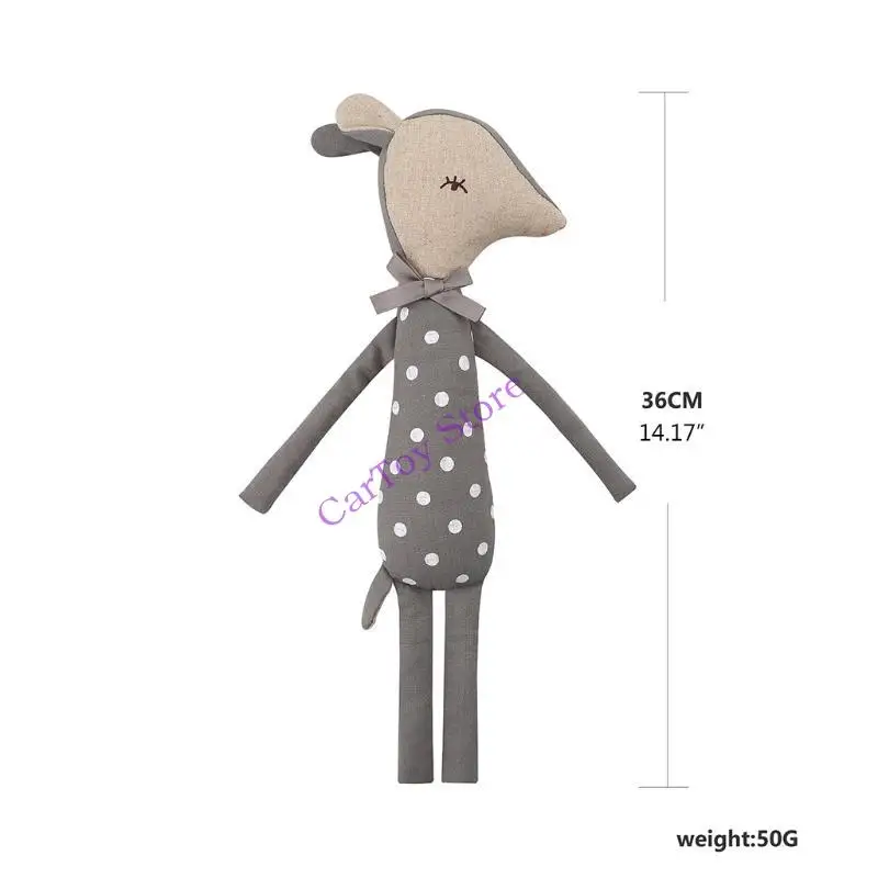 634F Baby Plush Dolls Soft recém -nascido adormecido brinquedo pelúcia bebê apaziguar dormindo para boneca presente