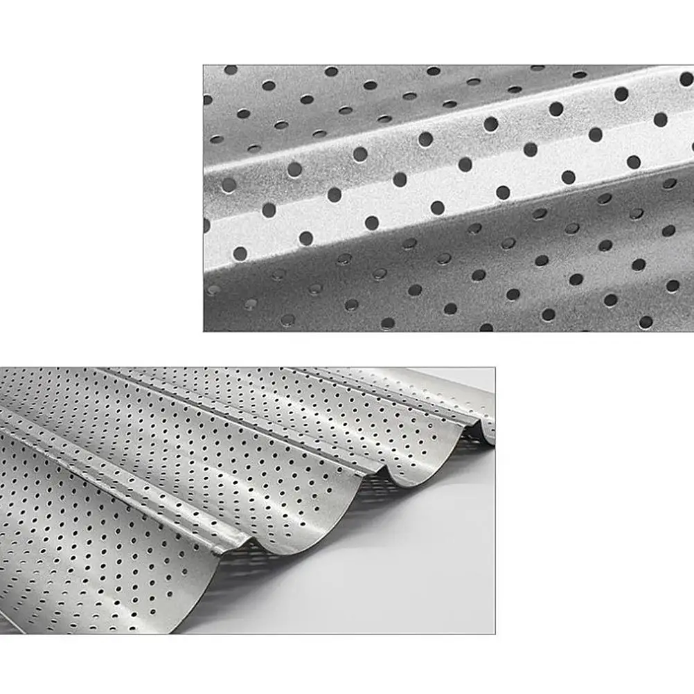 

Baguette Baking Tray Kitchen Tool Mould Machine Wave Stick Bread French