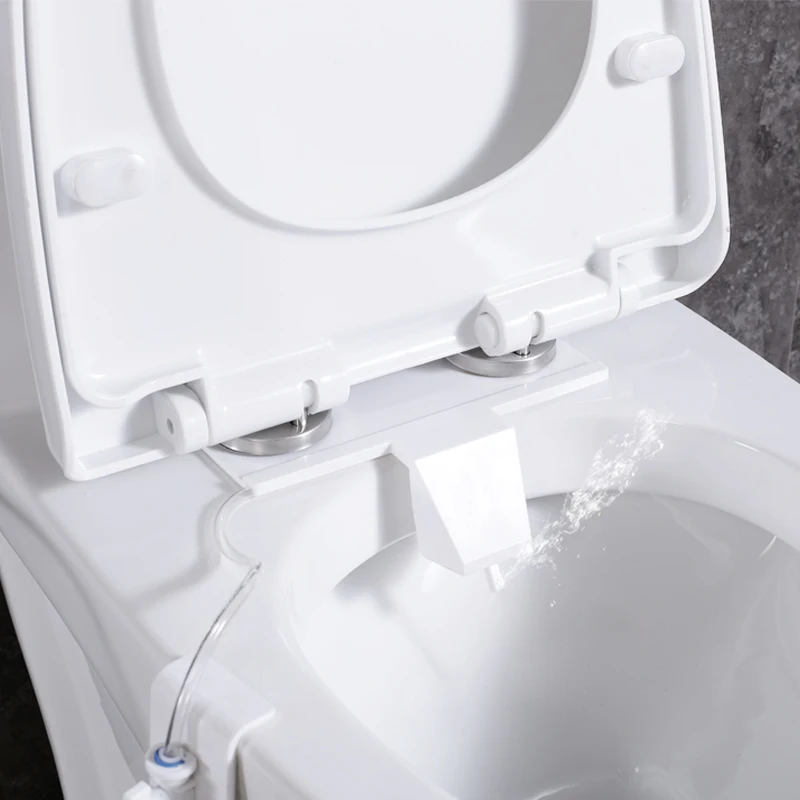 Super slim bidet attached to toilet non mechanical retractable nozzle cold bidet attachment for toilet