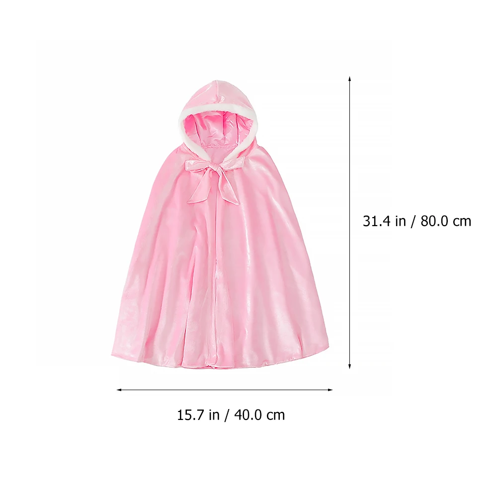 

Children Cloak Kids Cape Halloween Costumes Princess Violet Cotton Accessories Durable Comfortable Warmth Preventing Long Use