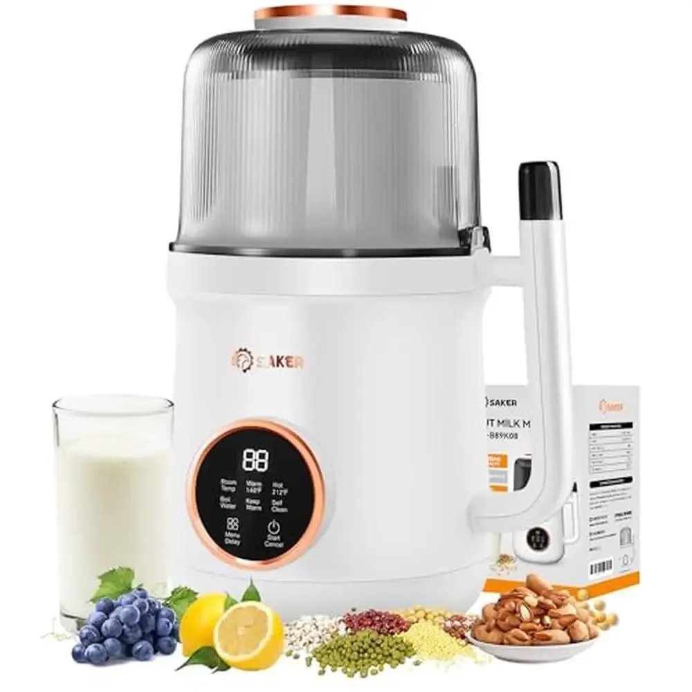 Soy Almond Milk Maker Nut Milk Machine Homemade Plant-Based Drinks 27oz Multifunction Easy Clean Automatic Nutrient Extraction