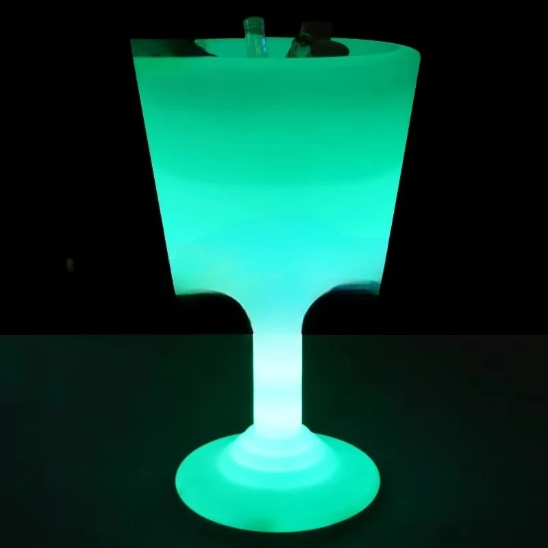 Large 12l outdoor diode ice bucket gold bar party ice bucket ip65 waterproof