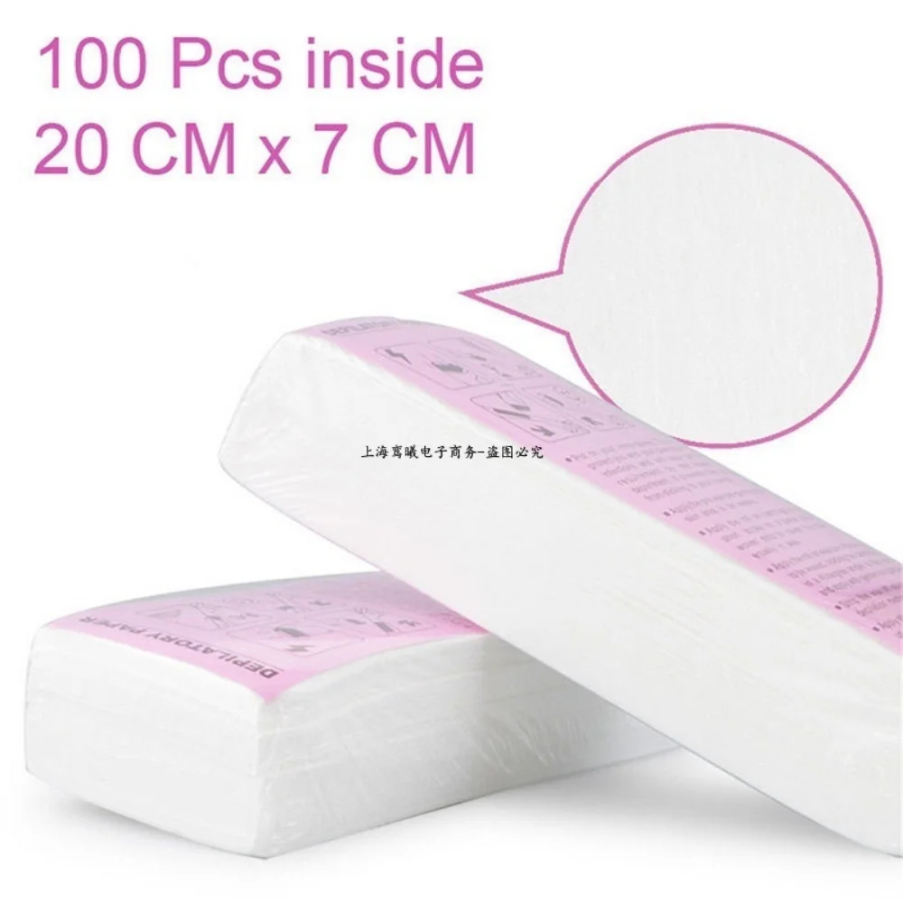 High Quality New 100pcs Removal Nonwoven Body Cloth Hair Remove Wax Paper Rolls Hair Removal Epilator Wax Strip Paper