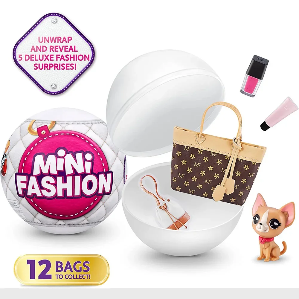 Zuru 5 Original  Surprise Mini Fashion Brands Toy Real Fabric Fashion Bags and Accessories Surprise gift for children