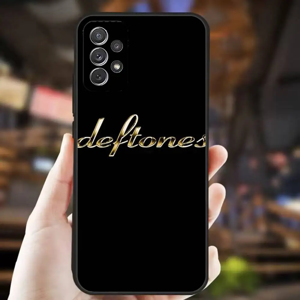 حافظة هاتف B-Band D-Deftones لهاتف سامسونج S25، S24، S21، S22، S23، S30، Ultra، S20، Plus، Fe، Lite، Note، 10,9,5G غطاء أسود