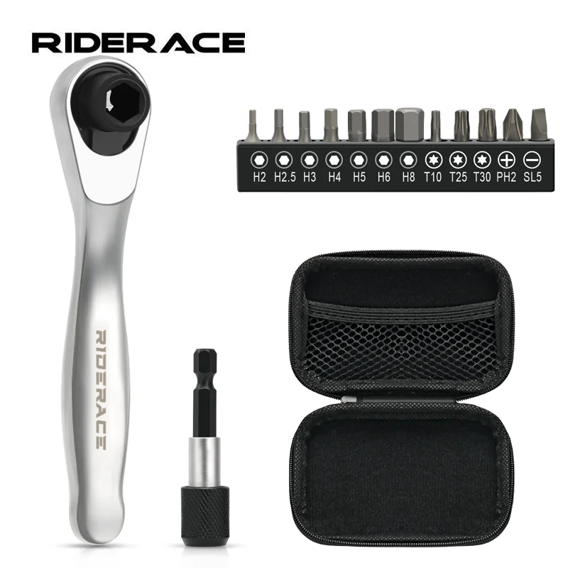 RIDERACE rower klucz imbusowy klucz jednostronny klucz dynamometryczny klucz grzechotkowy 1/4 Cal zestaw wkrętaków rowerowe narzędzia do naprawy ręcznej
